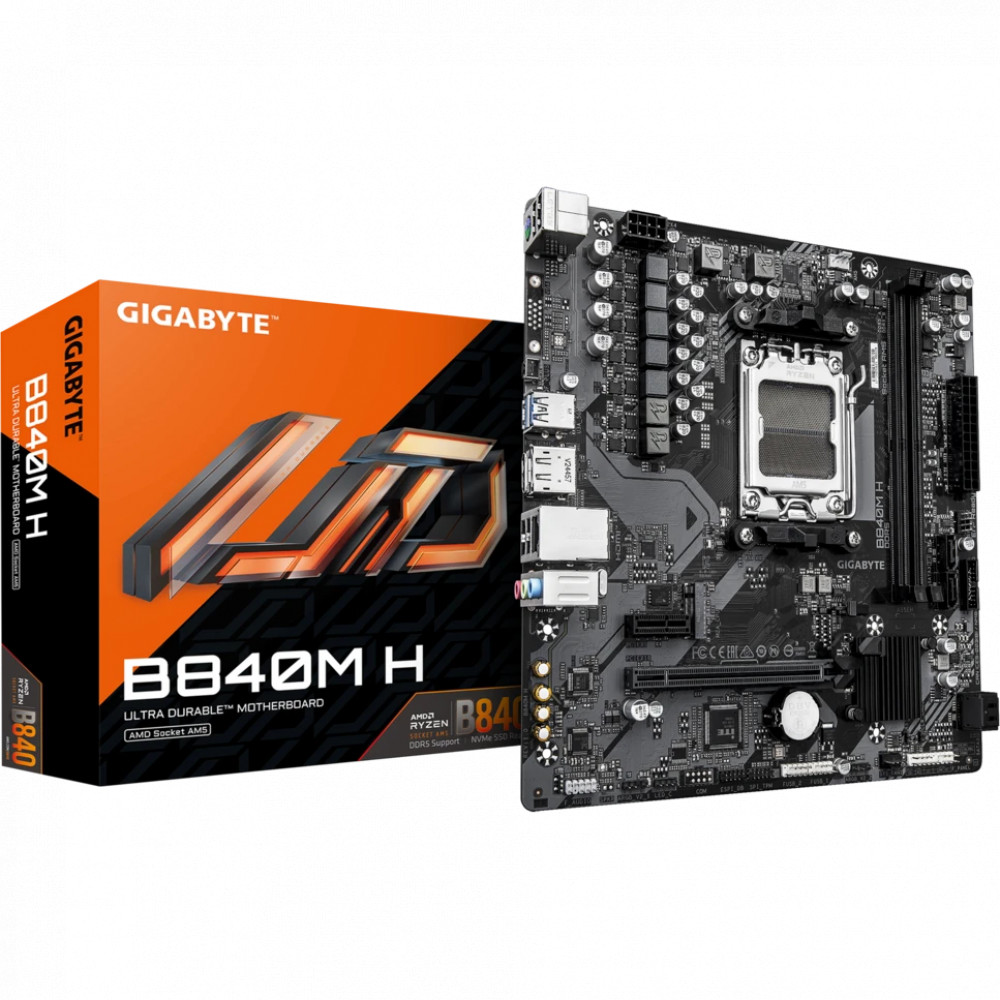 Материнская плата Gigabyte B840M H Micro-ATX, AMD AM5 - миниатюра 8