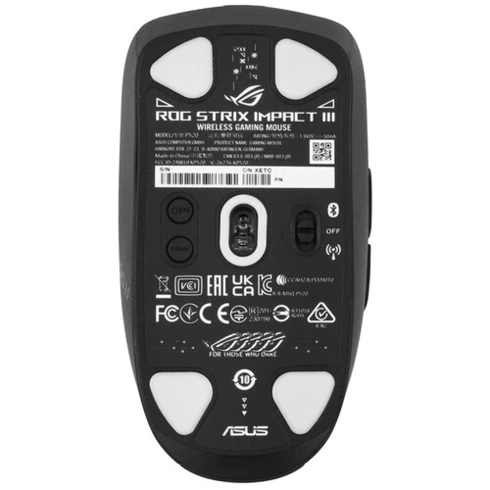 Мышь Asus P520 ROG STRIX IMPACT III WL 90MP03D0-BMUA10 Игровые, Беспроводная - миниатюра 4