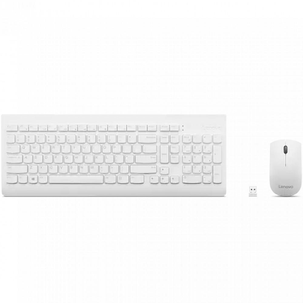 Клавиатура + мышь Lenovo 510 Wireless Combo Keyboard & Mouse White GX31F38001 - миниатюра 6