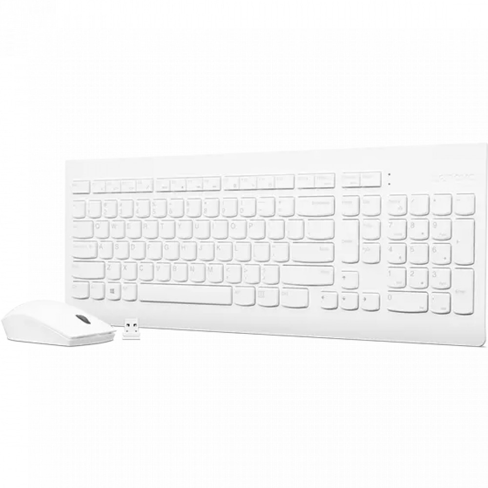 Клавиатура + мышь Lenovo 510 Wireless Combo Keyboard & Mouse White GX31F38001 - миниатюра 7