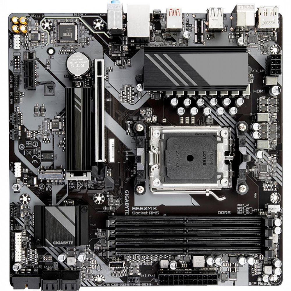 Материнская плата Gigabyte B650M K Micro-ATX, AMD AM5 - миниатюра 8