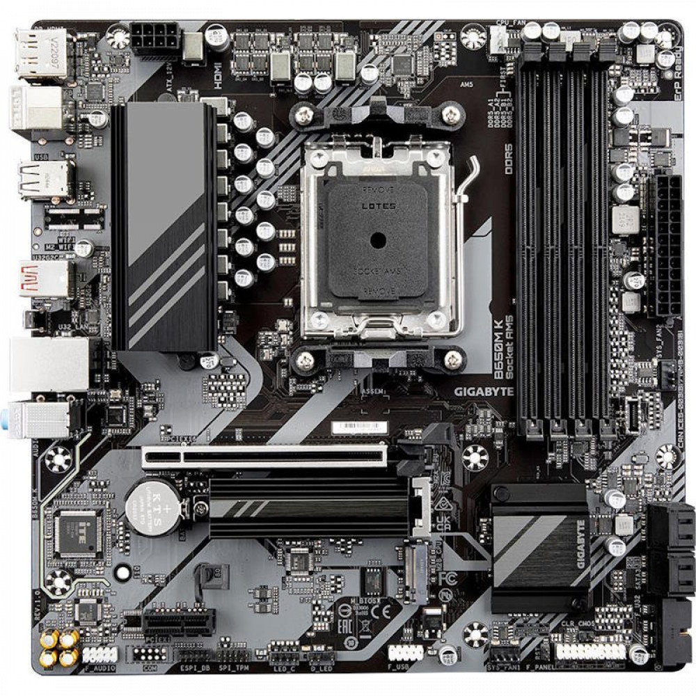 Материнская плата Gigabyte B650M K Micro-ATX, AMD AM5 - миниатюра 7