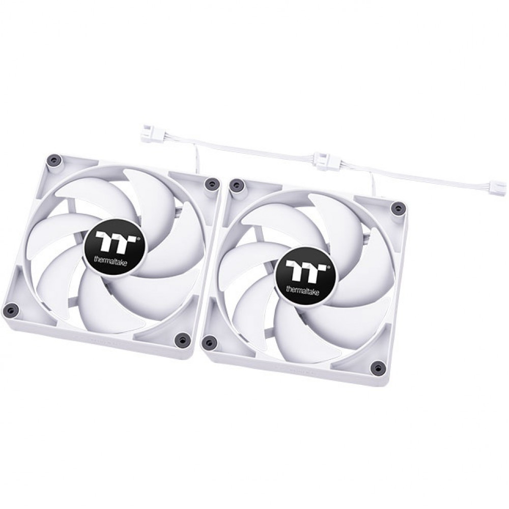 Система охлаждения Thermaltake CT140 PC Cooling Fan White (2 pack) CL-F152-PL14WT-A Для системного блока - миниатюра 9
