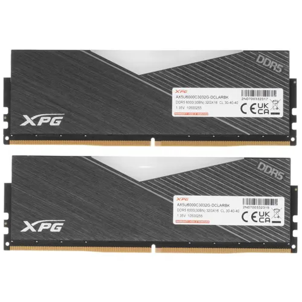 ОЗУ ADATA XPG Lancer RGB AX5U6000C3032G-DCLARBK DIMM, DDR5, 64 Гб (2 х 32 Гб), 6000 МГц - миниатюра 6