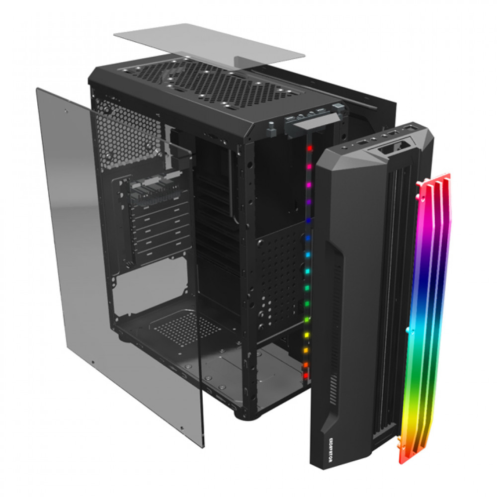 Корпус Wintek FLAME D525-B TG Mid-Tower - миниатюра 7
