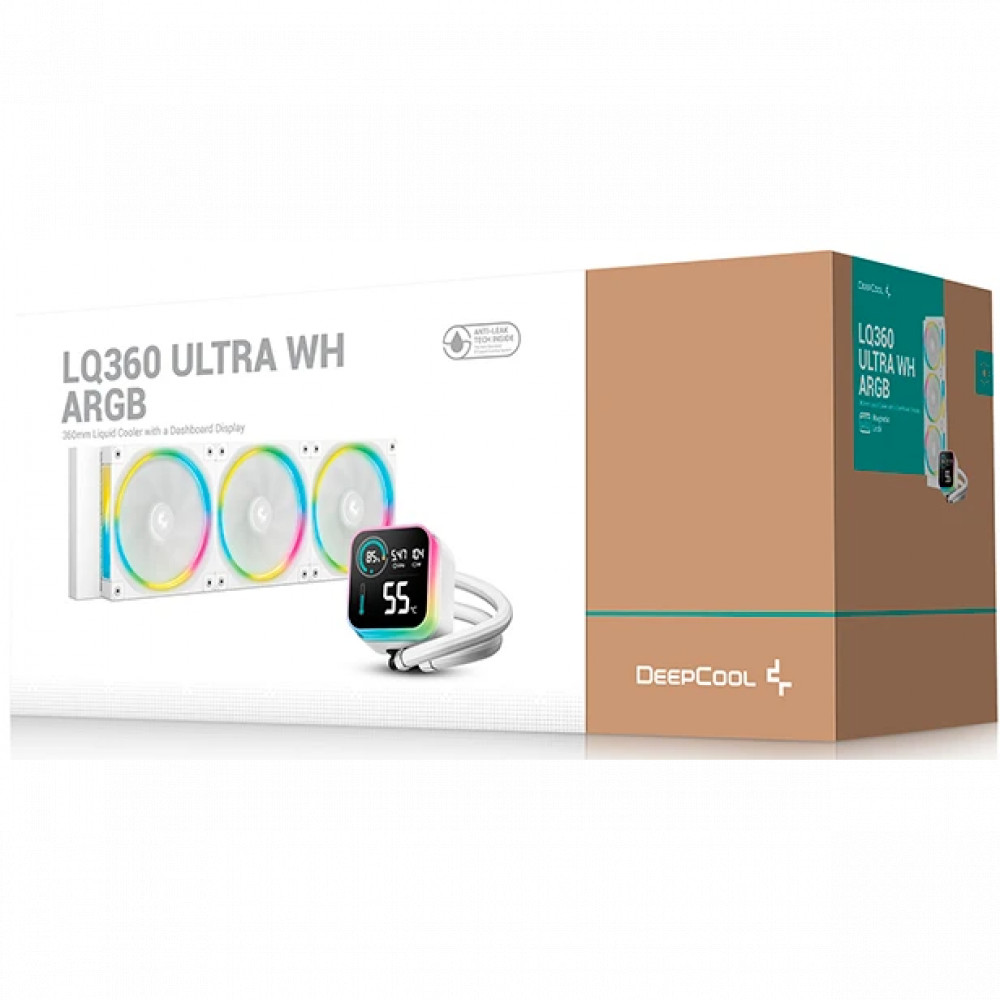 Система охлаждения Deepcool LQ360 ULTRA ARGB WH R-LQ360-WHASMC-G-1 Для процессора - миниатюра 10