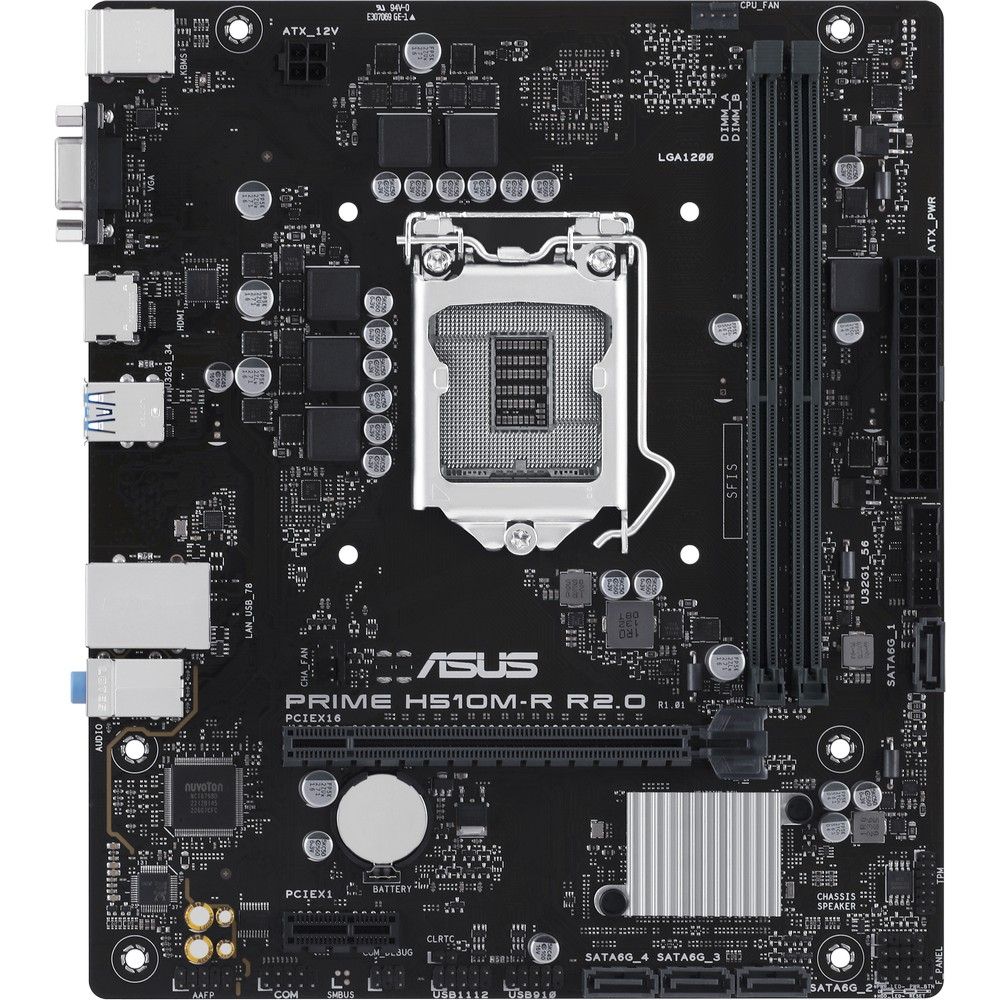 Материнская плата Asus PRIME H510M-R R2.0-SI Micro-ATX, LGA 1200 - миниатюра 7