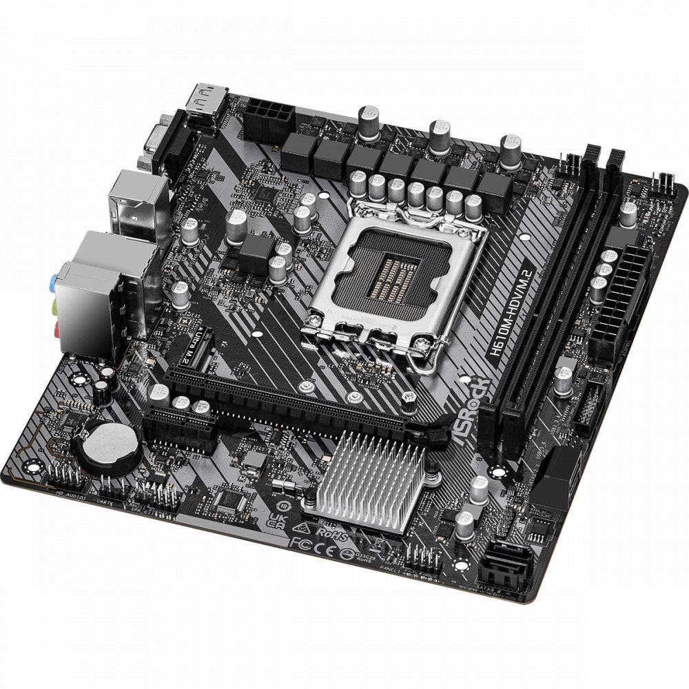 Материнская плата ASRock H610M-HDV/M.2 R2.0 Micro-ATX, LGA 1700 - миниатюра 8