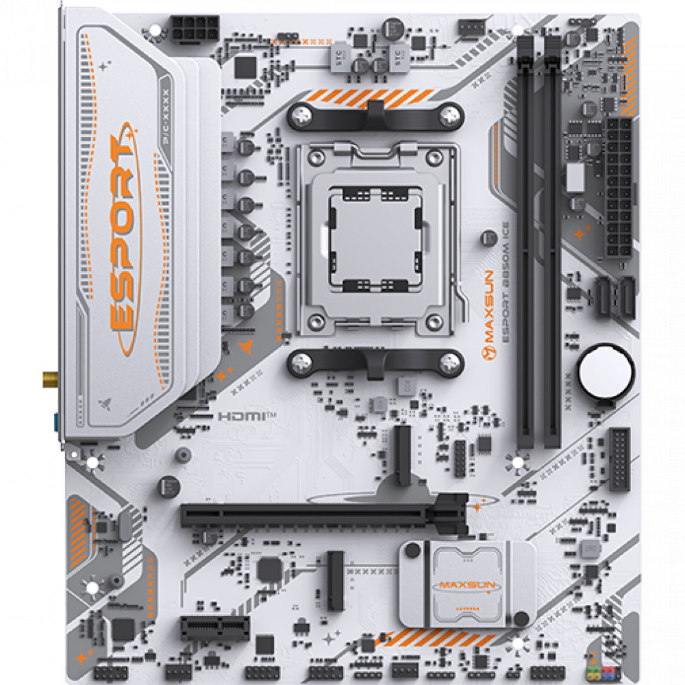 Материнская плата Maxsun eSport B850M WIFI ICE MS-eSport B850M WIFI Ice Micro-ATX, AMD AM5 - миниатюра 5