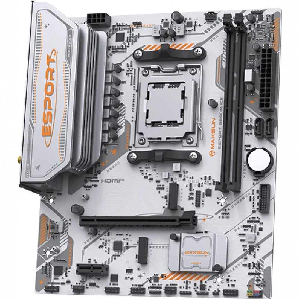 Материнская плата Maxsun eSport B850M WIFI ICE MS-eSport B850M WIFI Ice Micro-ATX, AMD AM5 - миниатюра 7