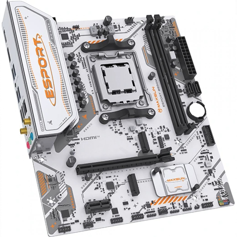 Материнская плата Maxsun eSport B850M WIFI ICE MS-eSport B850M WIFI Ice Micro-ATX, AMD AM5 - миниатюра 6