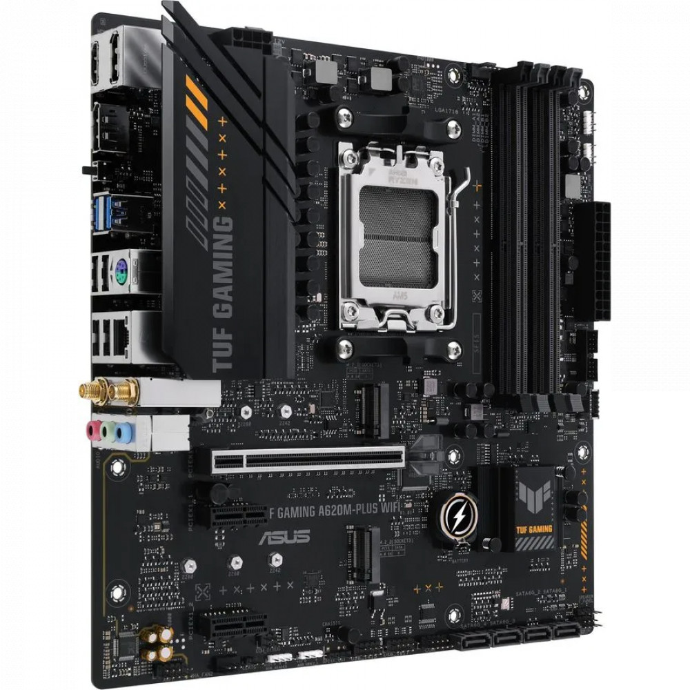 Материнская плата Asus TUF GAMING A620M-PLUS WIFI Micro-ATX, AMD AM5 - миниатюра 8