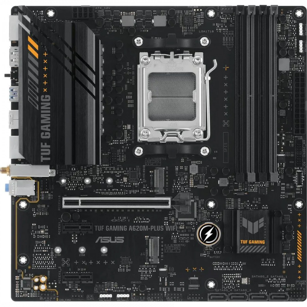 Материнская плата Asus TUF GAMING A620M-PLUS WIFI Micro-ATX, AMD AM5 - миниатюра 9