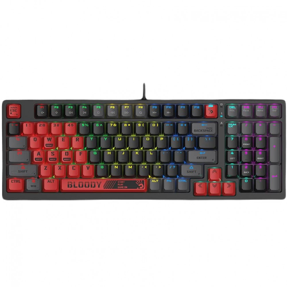 Клавиатура A4Tech S98-RED Проводная, USB - миниатюра 4