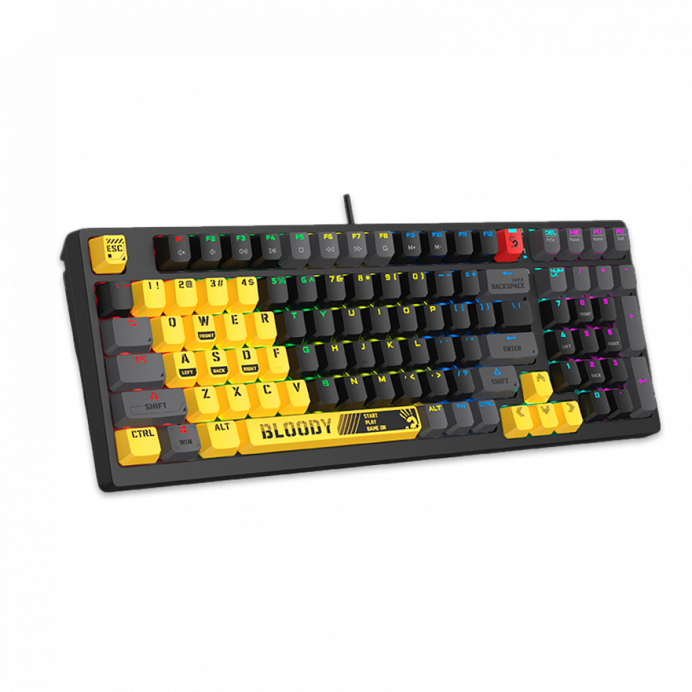 Клавиатура A4Tech S98-Lime Проводная, USB - миниатюра 5