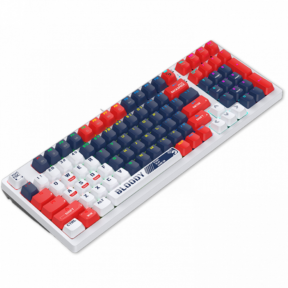 Клавиатура A4Tech S98-Navy Проводная, USB - миниатюра 8