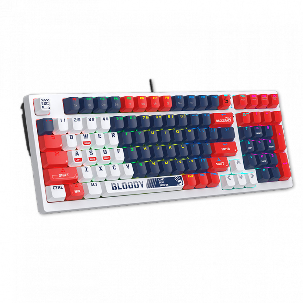 Клавиатура A4Tech S98-Navy Проводная, USB - миниатюра 5