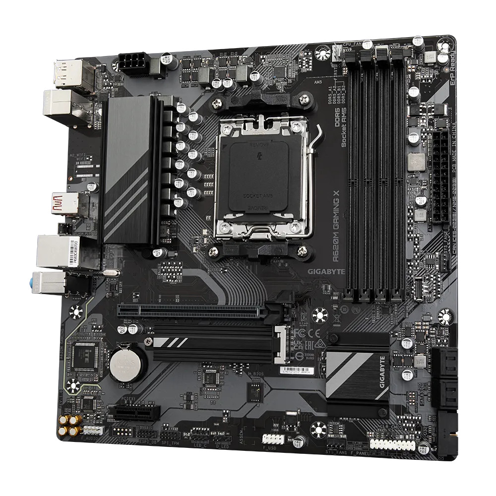 Материнская плата Gigabyte A620M GAMING X Micro-ATX, AMD AM5 - миниатюра 8