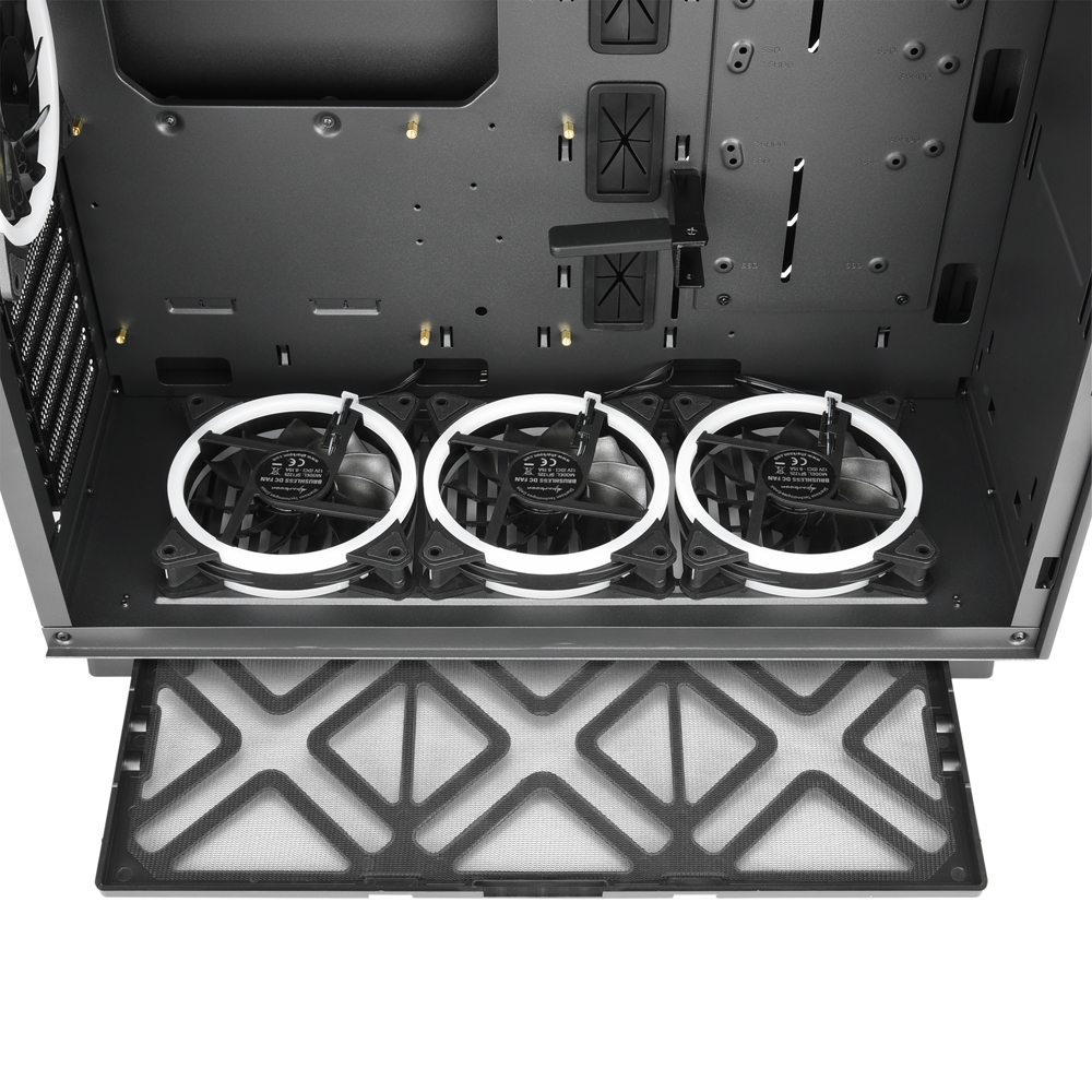 Корпус Sharkoon PURE STEEL BLACK RGB Mid-Tower - миниатюра 14