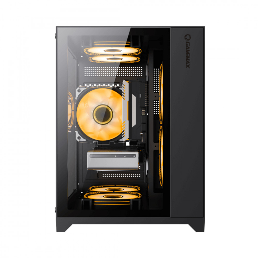 Корпус GameMax Infinity Mini 3 ARGB Fans Black 9101-0000R0222 Mini-Tower - миниатюра 6