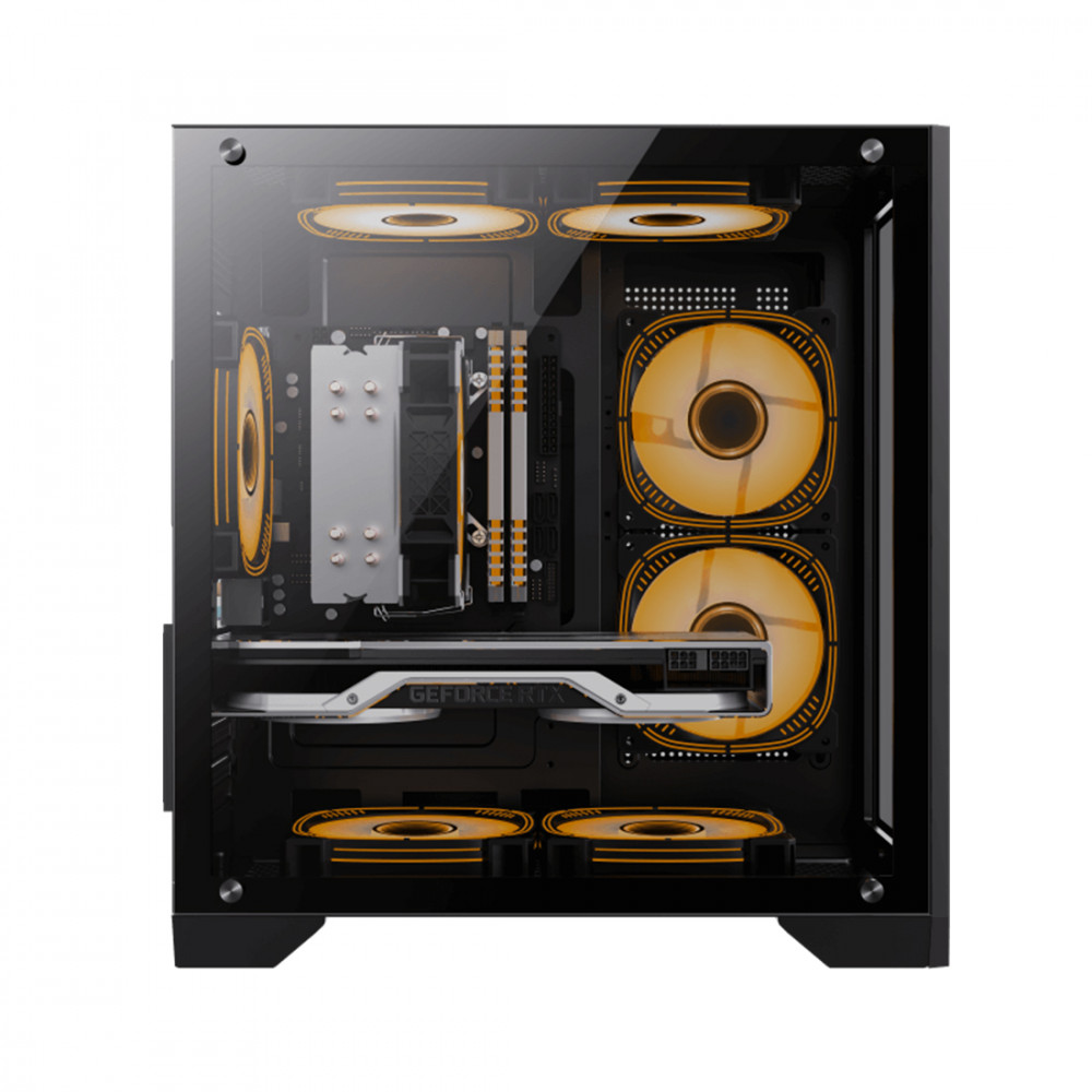 Корпус GameMax Infinity Mini 3 ARGB Fans Black 9101-0000R0222 Mini-Tower - миниатюра 5