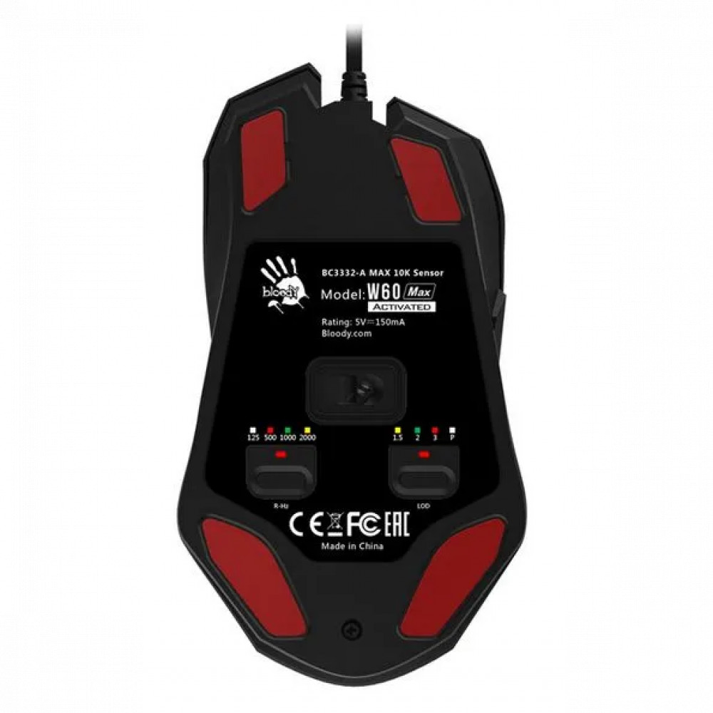 Мышь A4Tech Bloody W60 MAX GRADIENT RED ACTIVATED Игровые, Проводная - миниатюра 6