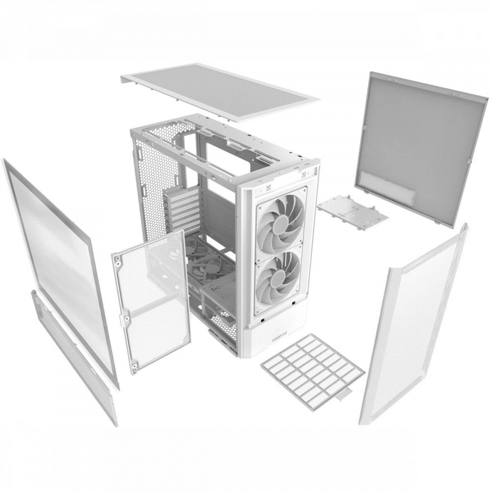 Корпус Lian Li Lancool 207 RGB White G99.LAN207RW.10R Mid-Tower - миниатюра 10