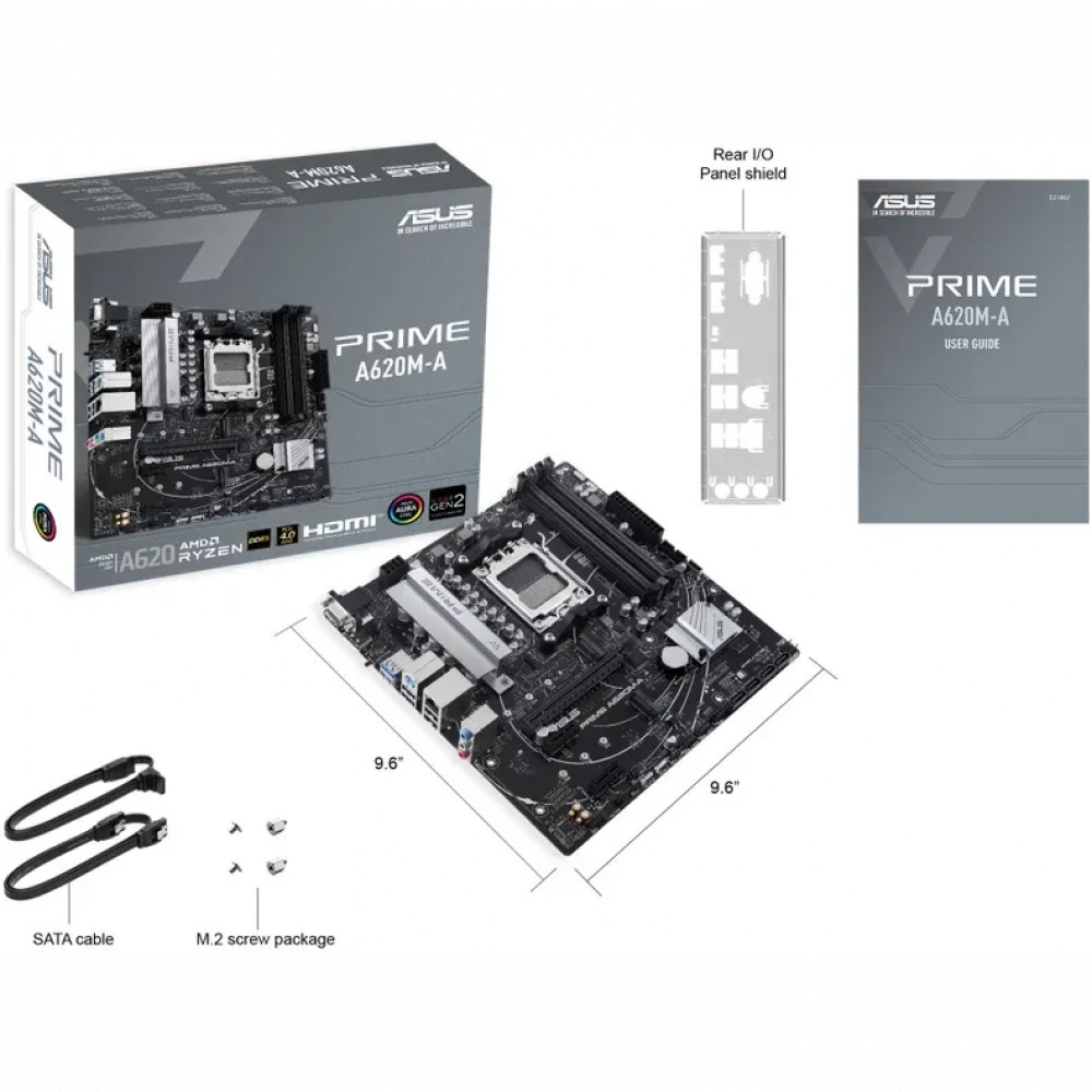 Материнская плата Asus PRIME A620M-A-CSM Micro-ATX, AMD AM5 - миниатюра 8