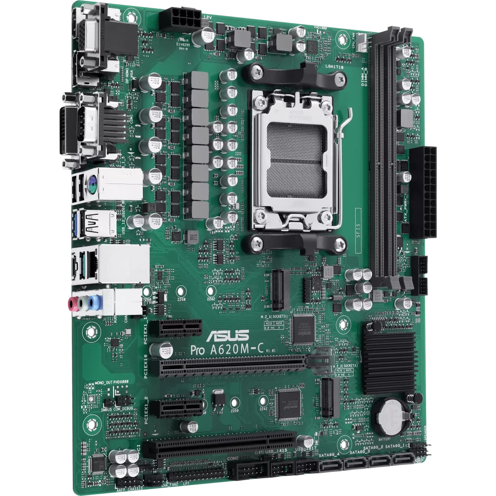 Материнская плата Asus PRO A620M-C-CSM Micro-ATX, AMD AM5 - миниатюра 5