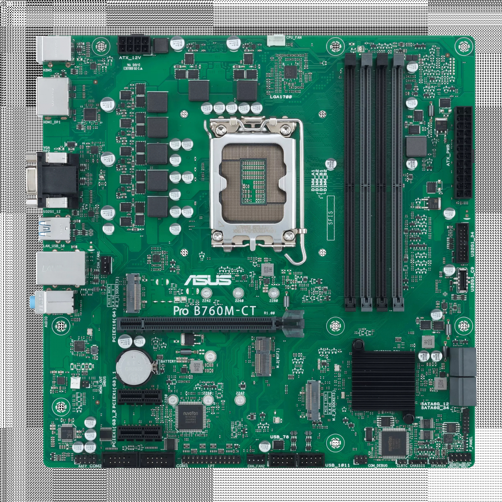 Материнская плата Asus Pro B760M-CT-CSM Micro-ATX, LGA 1700 - миниатюра 9