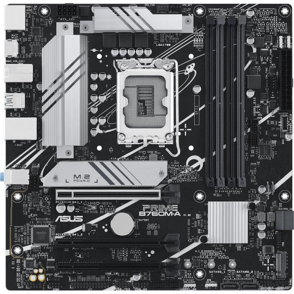 Материнская плата Asus PRIME B760M-A-CSM Micro-ATX, LGA 1700 - миниатюра 7