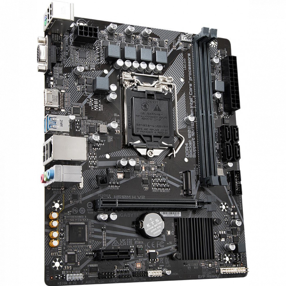Материнская плата Gigabyte H510M H V2 Micro-ATX, LGA 1200 - миниатюра 6
