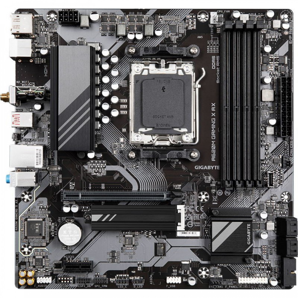 Материнская плата Gigabyte A620M GAMING X AX Micro-ATX, AMD AM5 - миниатюра 8