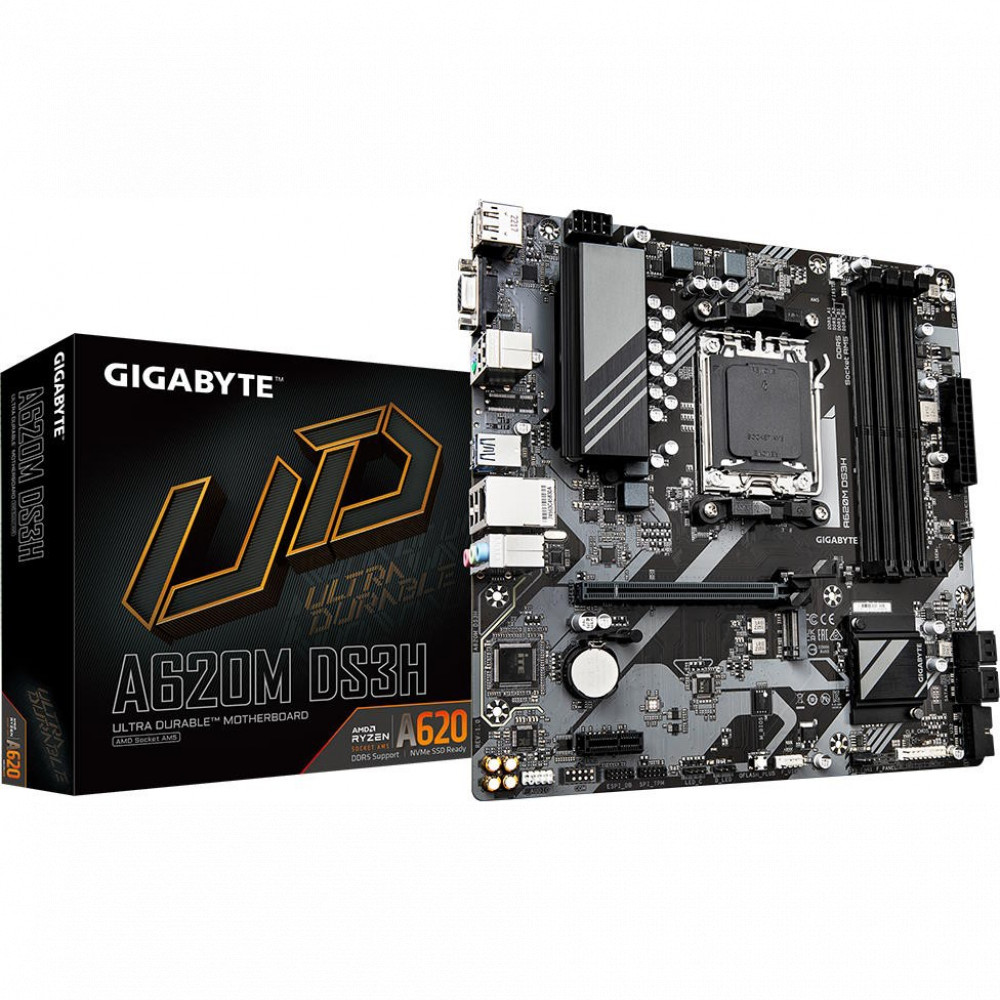 Материнская плата Gigabyte A620M DS3H Micro-ATX, AMD AM5 - миниатюра 10