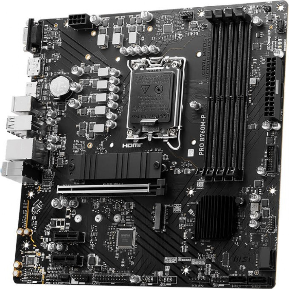 Материнская плата MSI PRO B760M-P Micro-ATX, LGA 1700 - миниатюра 8