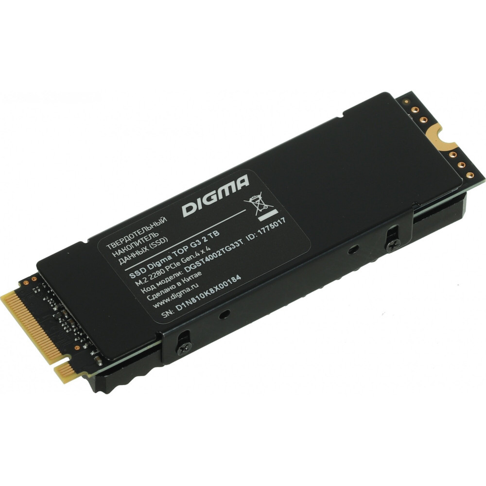 Жесткий диск Digma Meta M6 DGSM4002TM63T SSD (твердотельные), 2 ТБ, M.2, PCIe - миниатюра 6