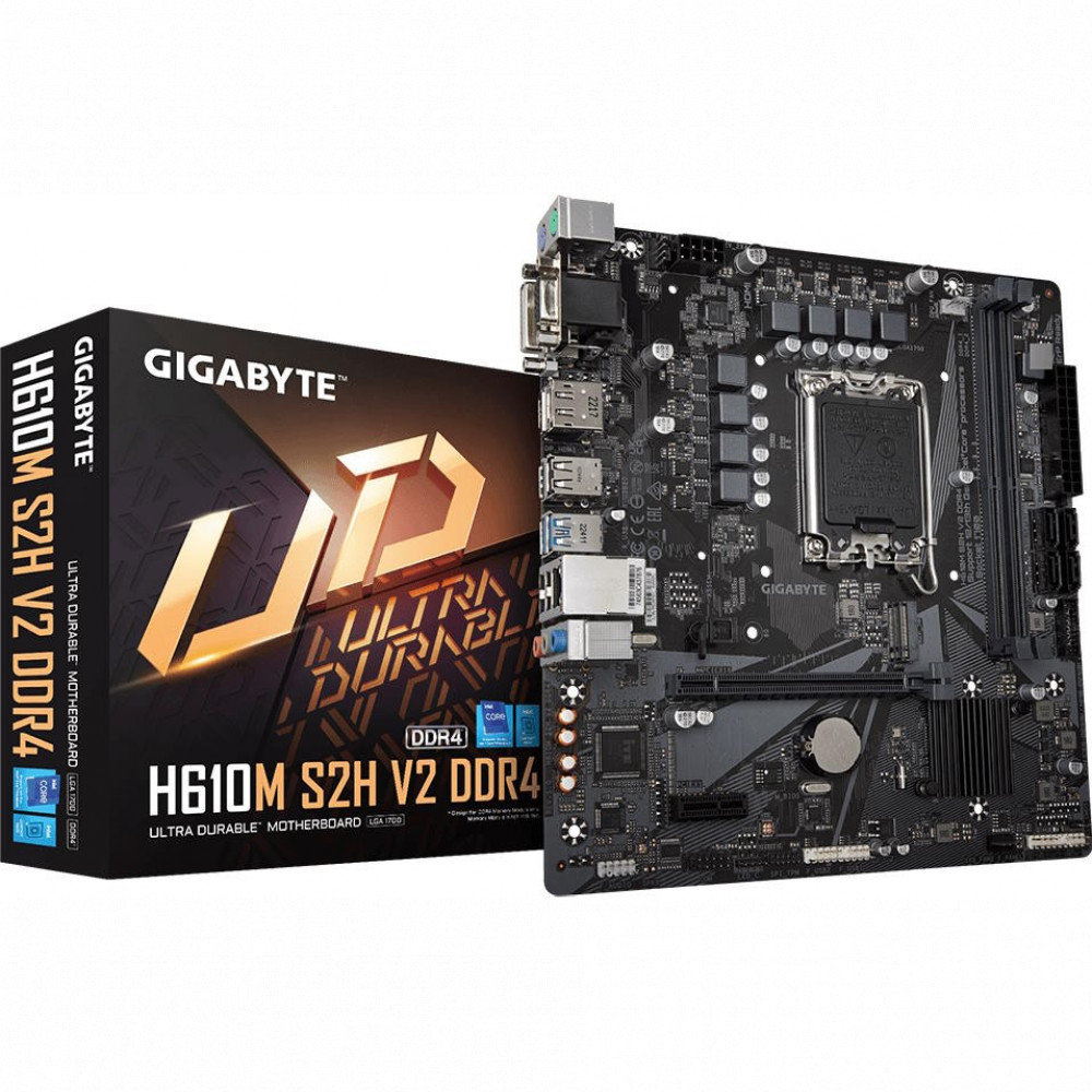 Материнская плата Gigabyte H610M S2H V2 DDR4 Micro-ATX, LGA 1700 - миниатюра 12