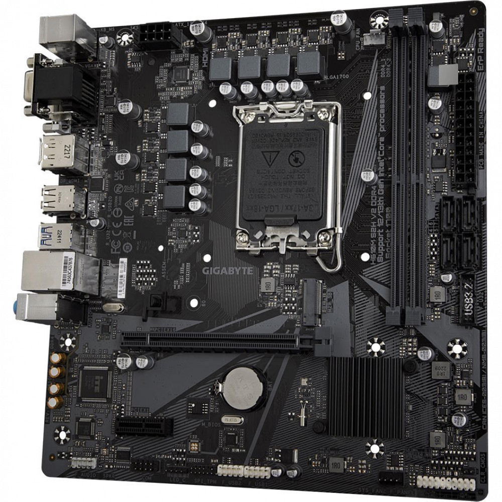 Материнская плата Gigabyte H610M S2H V2 DDR4 Micro-ATX, LGA 1700 - миниатюра 9