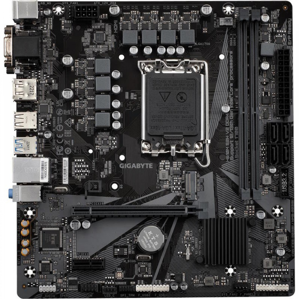 Материнская плата Gigabyte H610M S2H V2 DDR4 Micro-ATX, LGA 1700 - миниатюра 8