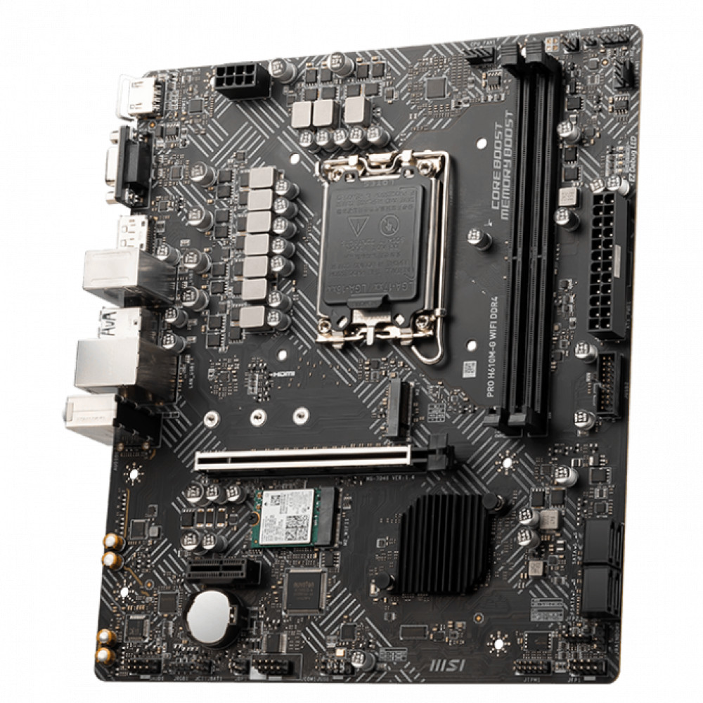 Материнская плата MSI PRO H610M-G WIFI DDR4 Mini-ATX, LGA 1700 - миниатюра 8