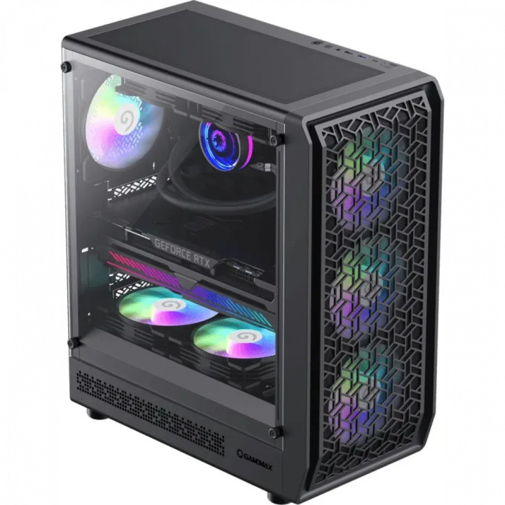 Корпус GameMax Forge AB - Black 1115-3801R0007 Mid-Tower - миниатюра 6