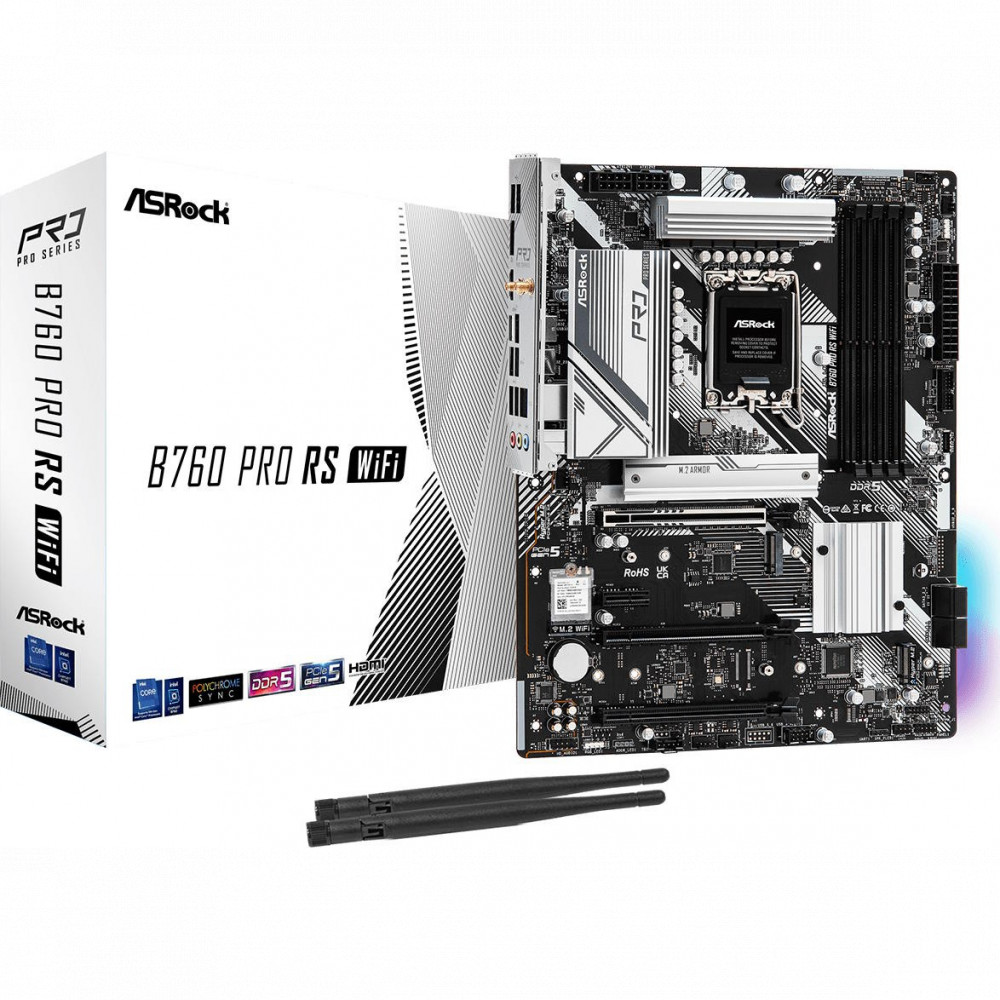 Материнская плата ASRock B760 PRO RS WIFI ATX, LGA 1700 - миниатюра 12