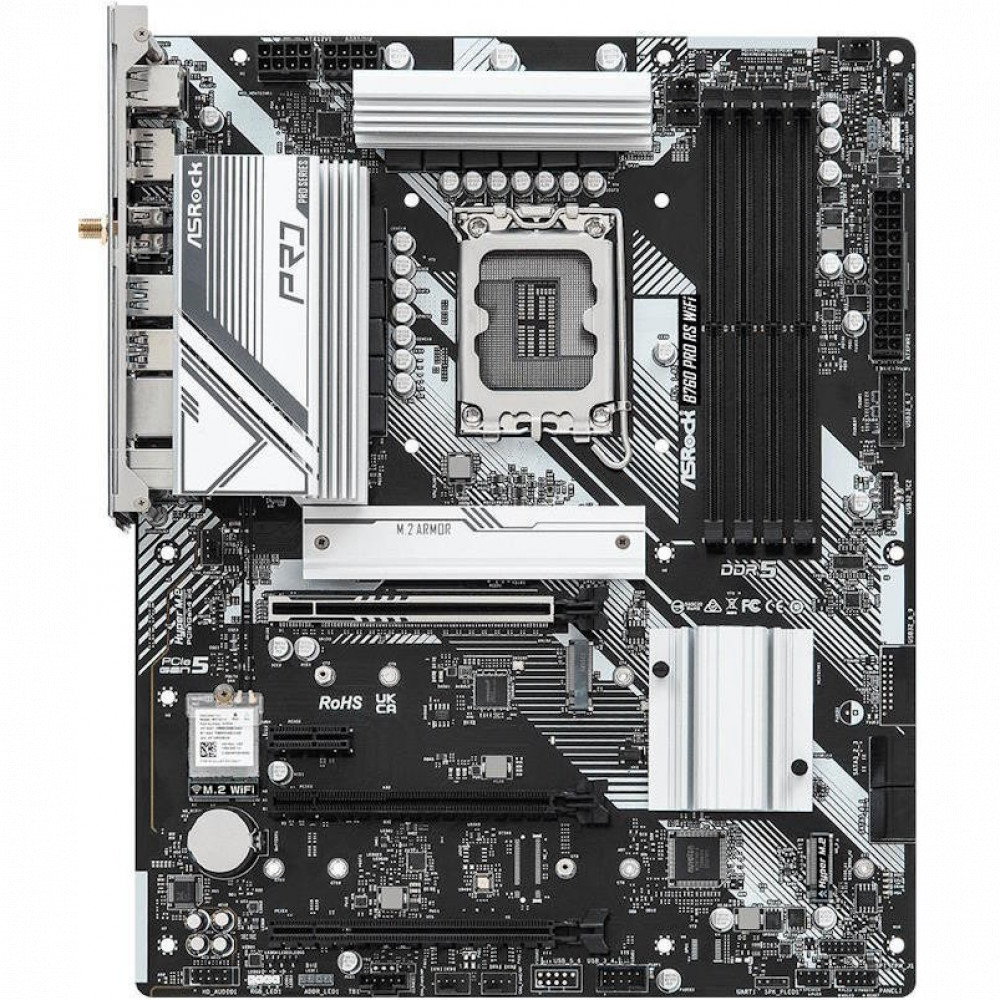 Материнская плата ASRock B760 PRO RS WIFI ATX, LGA 1700 - миниатюра 9