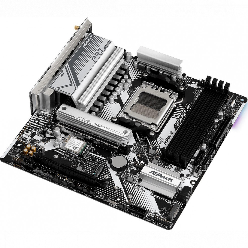Материнская плата ASRock B650M PRO RS WIFI Micro-ATX, AMD AM5 - миниатюра 10
