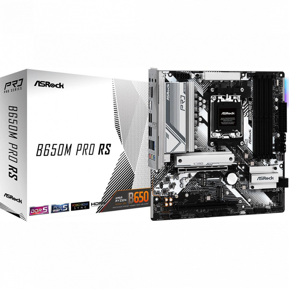 Материнская плата ASRock B650M PRO RS Micro-ATX, AMD AM5 - миниатюра 12