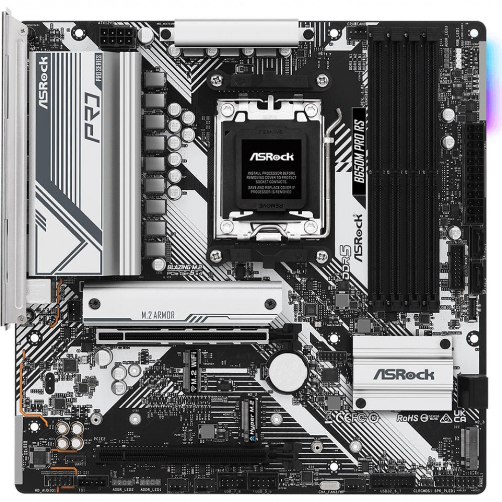 Материнская плата ASRock B650M PRO RS Micro-ATX, AMD AM5 - миниатюра 8