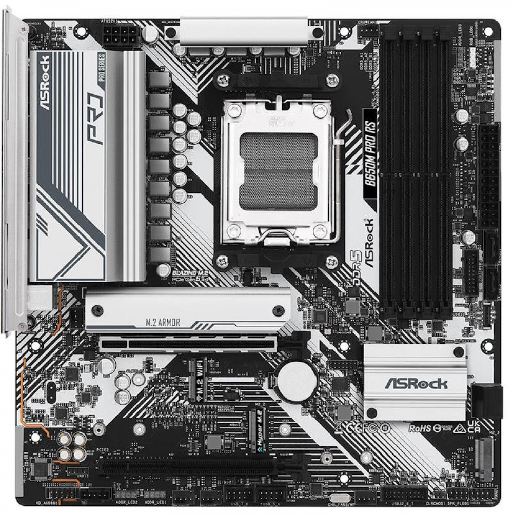 Материнская плата ASRock B650M PRO RS Micro-ATX, AMD AM5 - миниатюра 9