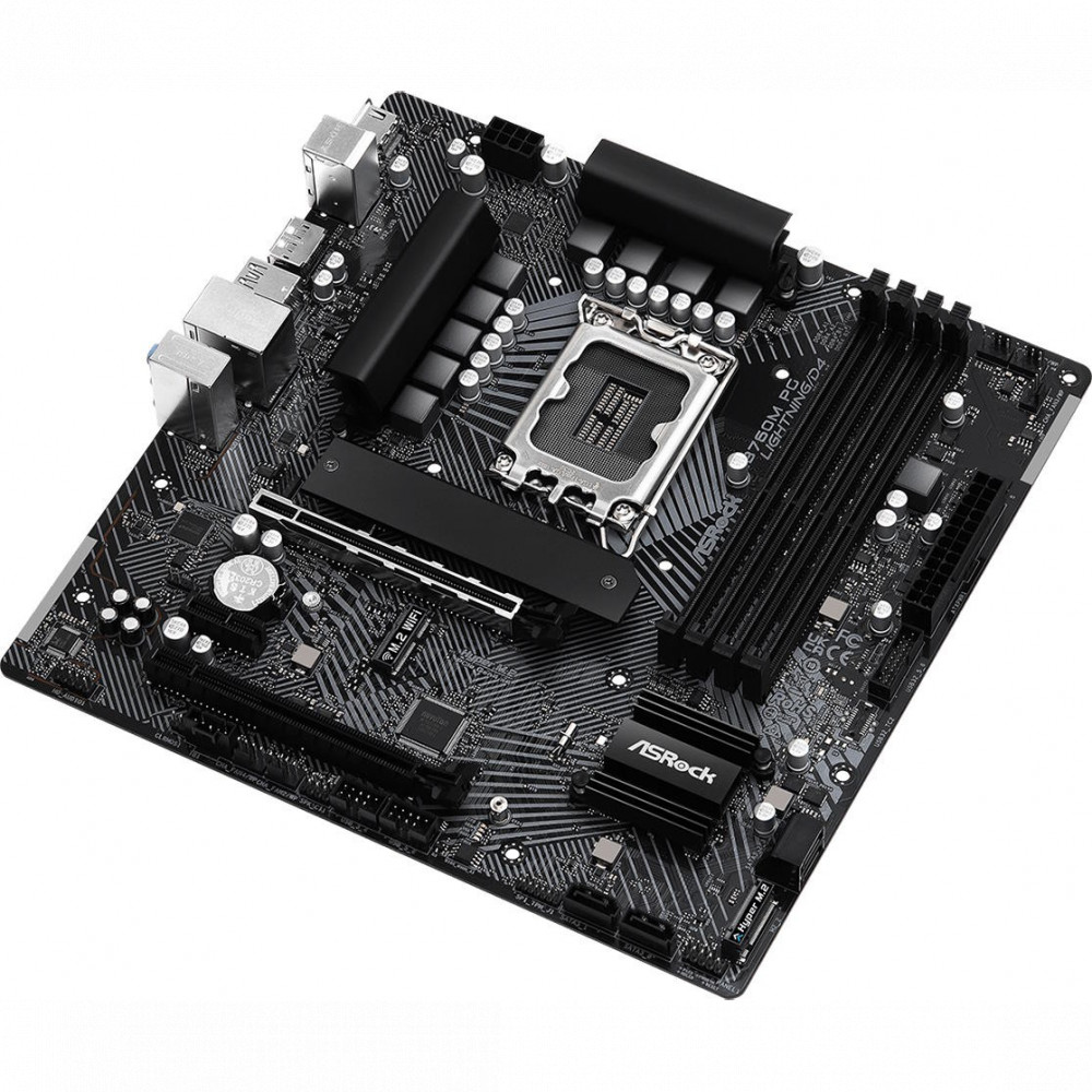 Материнская плата ASRock B760M PG LIGHTNING/D4 Micro-ATX, LGA 1700 - миниатюра 10
