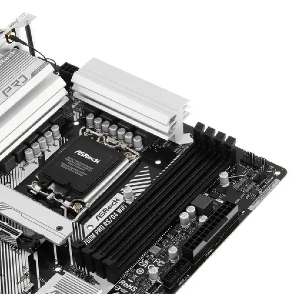 Материнская плата ASRock B760M PRO RS/D4 WIFI Micro-ATX, LGA 1700 - миниатюра 9