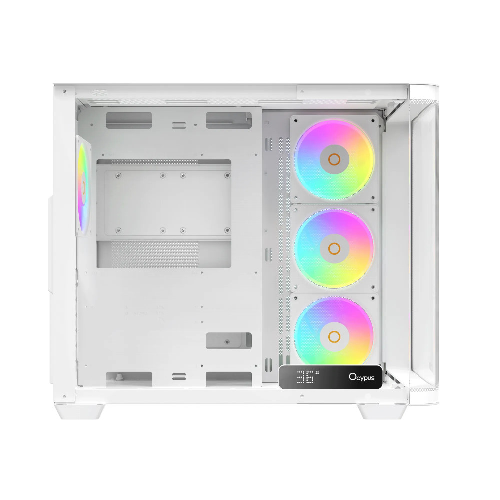 Корпус Ocypus Iota C70 WH Curve ARGB Digital Iota-C70-WHD400CD-GL Mid-Tower - миниатюра 8